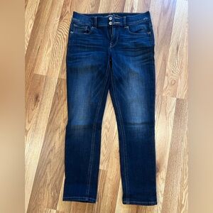 Express Women’s Cropped Dark Denim Skinny Jeans